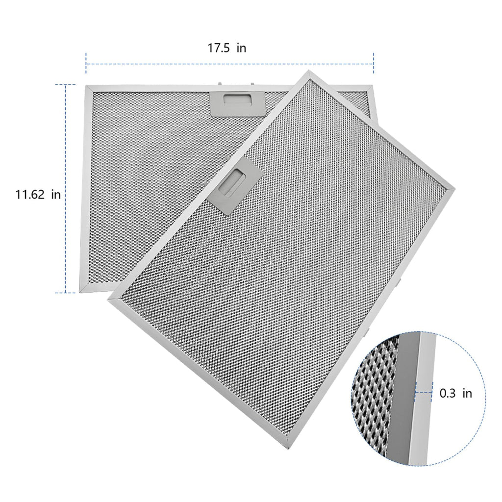 2Pcs WB02X11012 Range Hood Grease Filter Fit for GE Range Hood