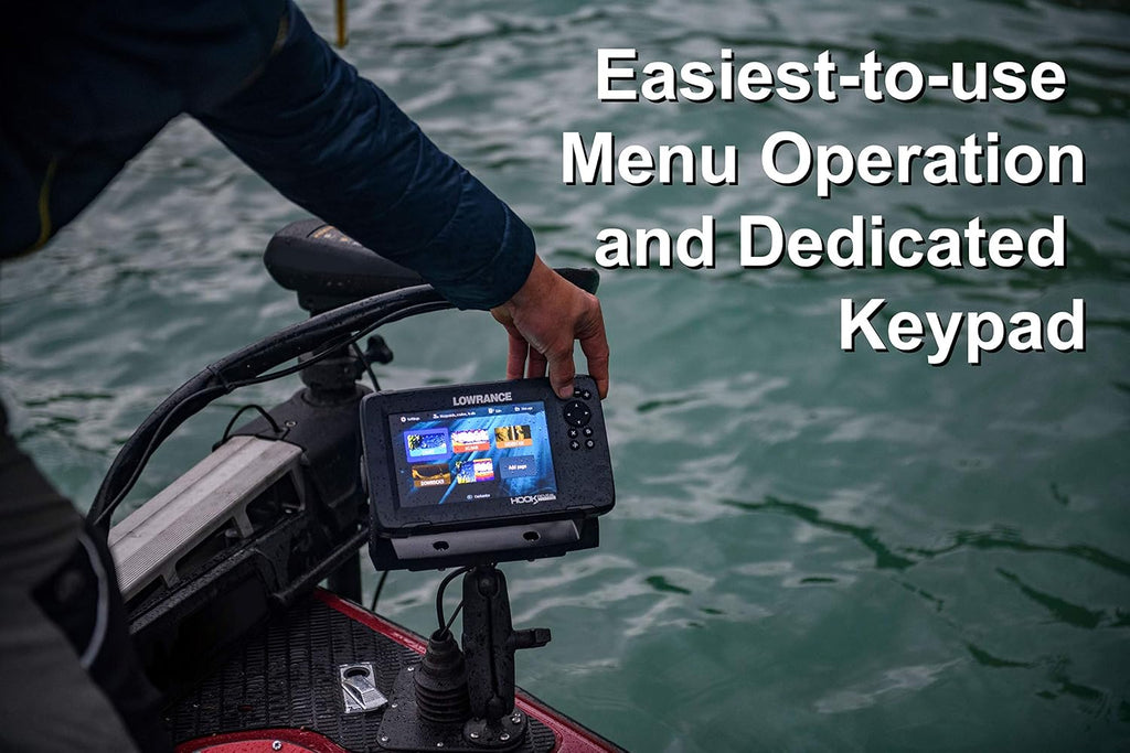 HOOK Reveal 5 SplitShot - 5-inch Fish Finder with SplitShot Transducer, Preloaded C-MAP US Inland Mapping
