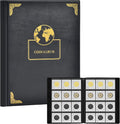 120 Pockets Coin Flip Holder Albums, 2x2 inches Coin Storage Books for Coin Cardboard Collection Holders, Collection