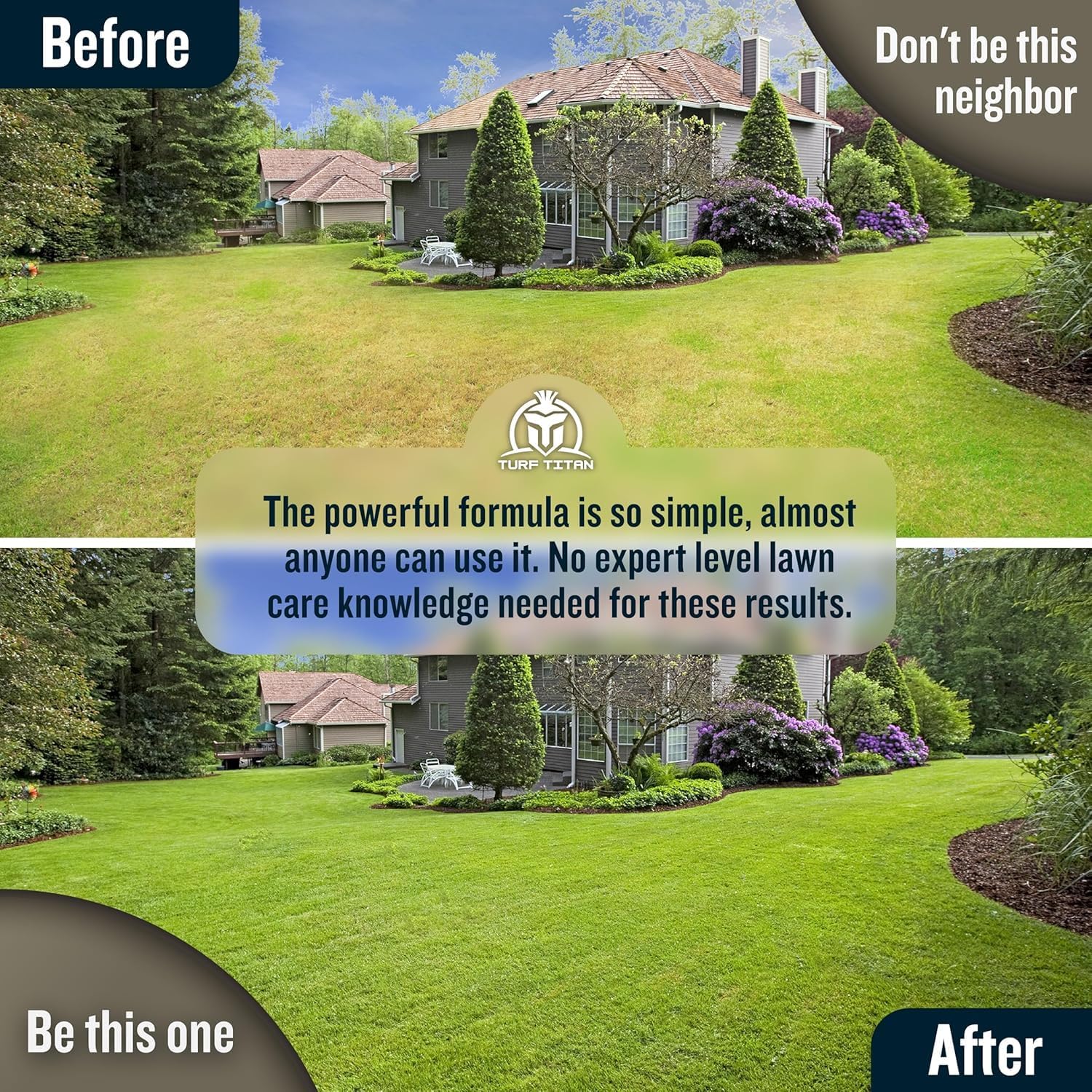 Thatch Buster Liquid Lawn Aerator and Dethatcher (32 oz) with Hose End Sprayer – Liquid Soil Loosener for Compacted &