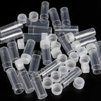 120 Pieces 5 ML Plastic Sample Bottles Vial Storage Mini Clear Storage Case with Lid Vial Storage Container Test Tube