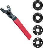 Adjustable Grinder Wrench & 5/8-11 Nut Kit | Replacement Flange Parts For Milwaukee Dewalt Grinders