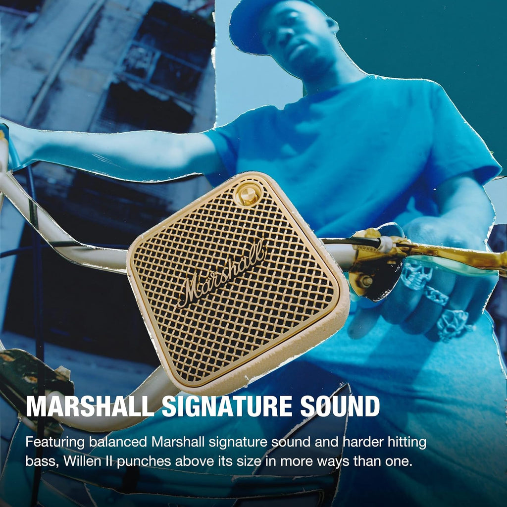 Willen II Portable Bluetooth Speaker - Rugged Waterproof/Dust-Proof Design | Loud Stereo Sound, Deep Bass | Compact