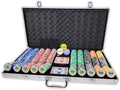 Set of of 750 Casino Del Sol 11.5 Gram Poker Chips with Case, Cards, Dealer Buttons and 2 Cut Cards