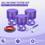 V10 Vacuum Filters & Sealing Ring Replacement Kit for Dyson