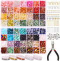 Jewelry Making Supplies Kit 1800pcs 56 Colors Crystal Beads, Bracelet Making Kit Gemstone Chip Beads Irregular