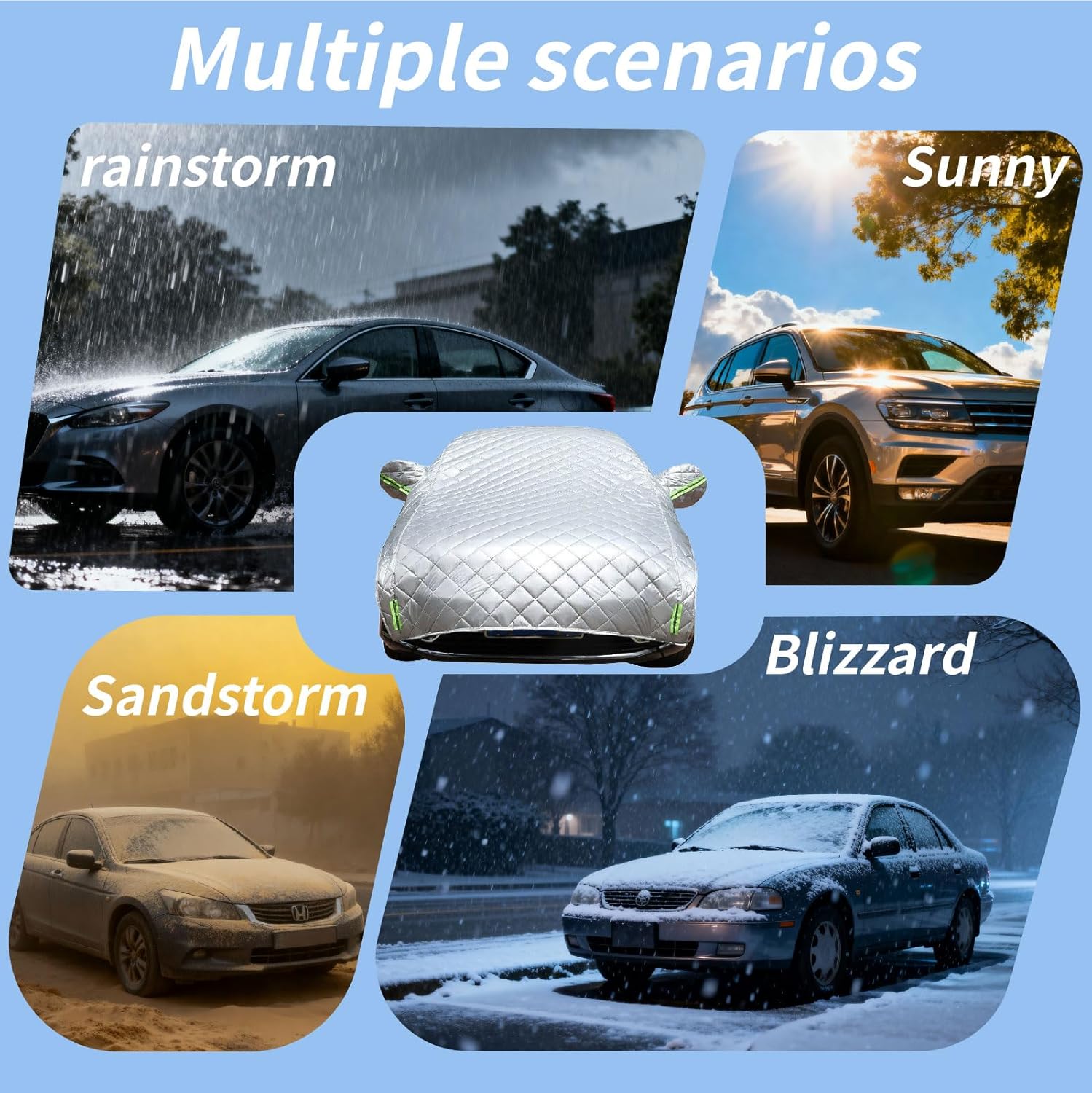Hail Protector Car Cover Padded Blanket Custom Fit for Mercedes Benz E-Class Sedan E300 E350 E450/E43 E53 E63 AMG