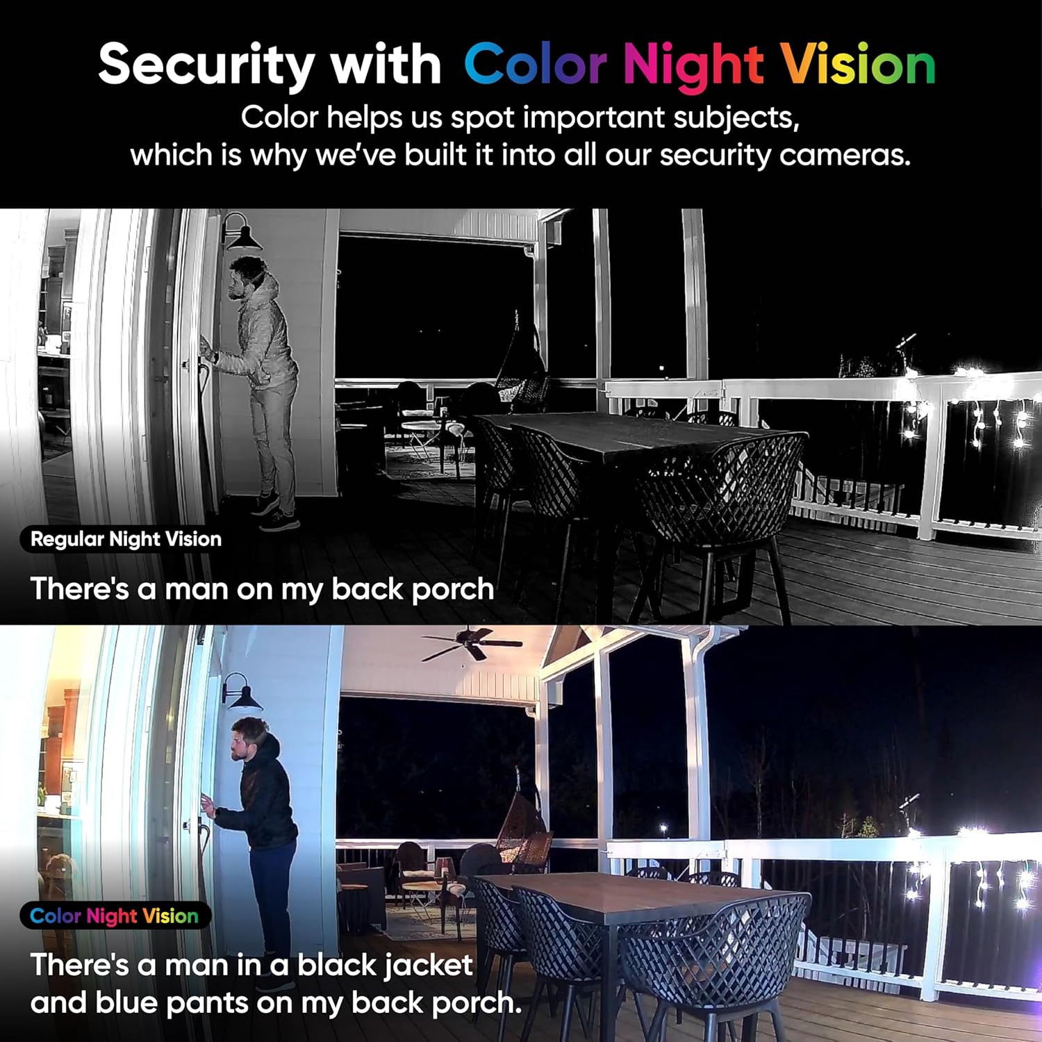 Cam OG Indoor/Outdoor 1080p Wi-Fi Smart Home Security Camera with Color Night Vision, Built-in Spotlight, Motion