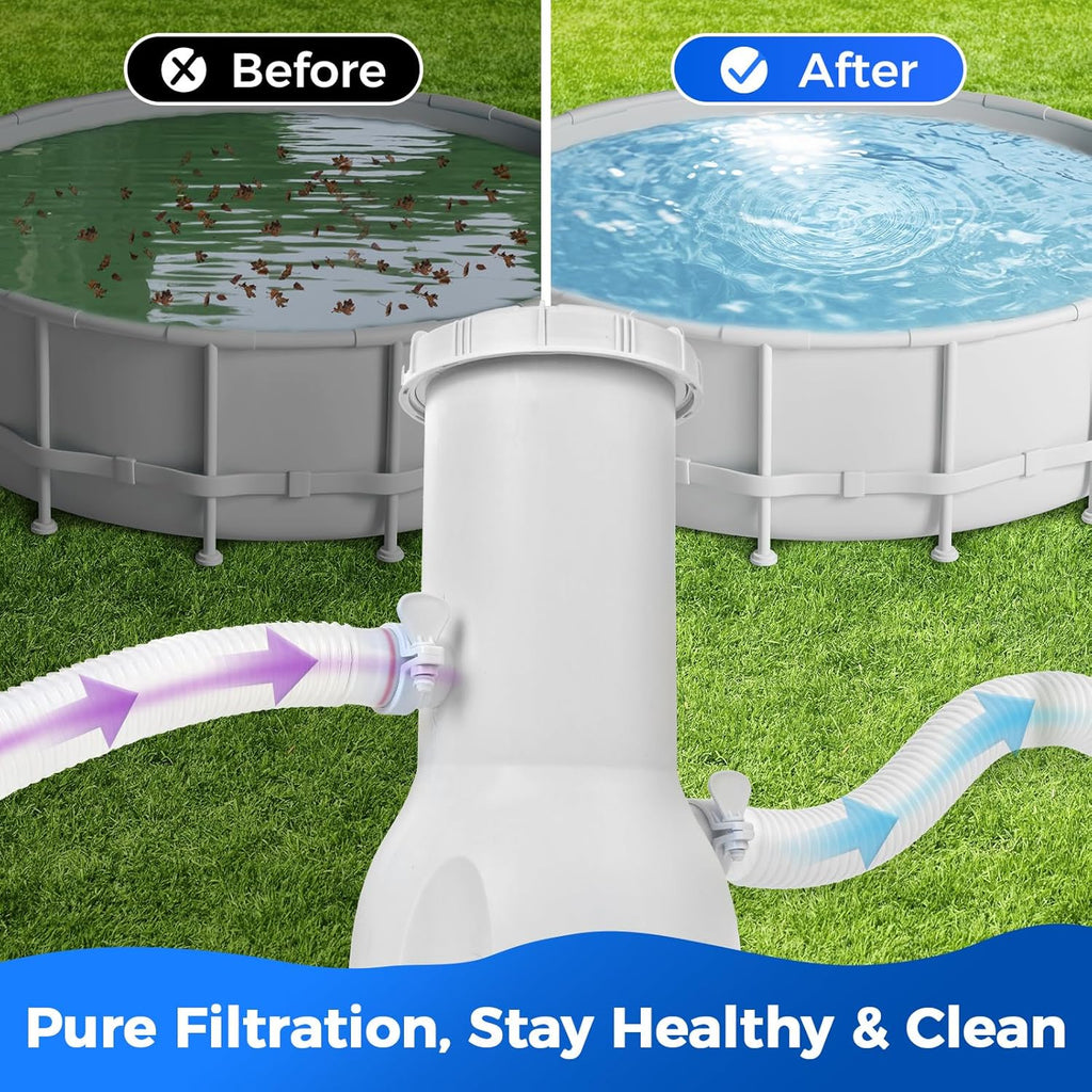 1000 Gallons Pool Filter Pump Above Ground, Swimming Pool Filter Cartridge Pump, Electric Pool Filters Pumps for