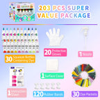 30 Colors Tie Dye Kit, Fabric Dye Set for Kids Adults Parties