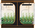8x4 Grow Tent Kit (96"x48"x80") - Heavy-Duty 600D Diamond Mylar Lining, 98% Reflective, Viewing Window & Waterproof