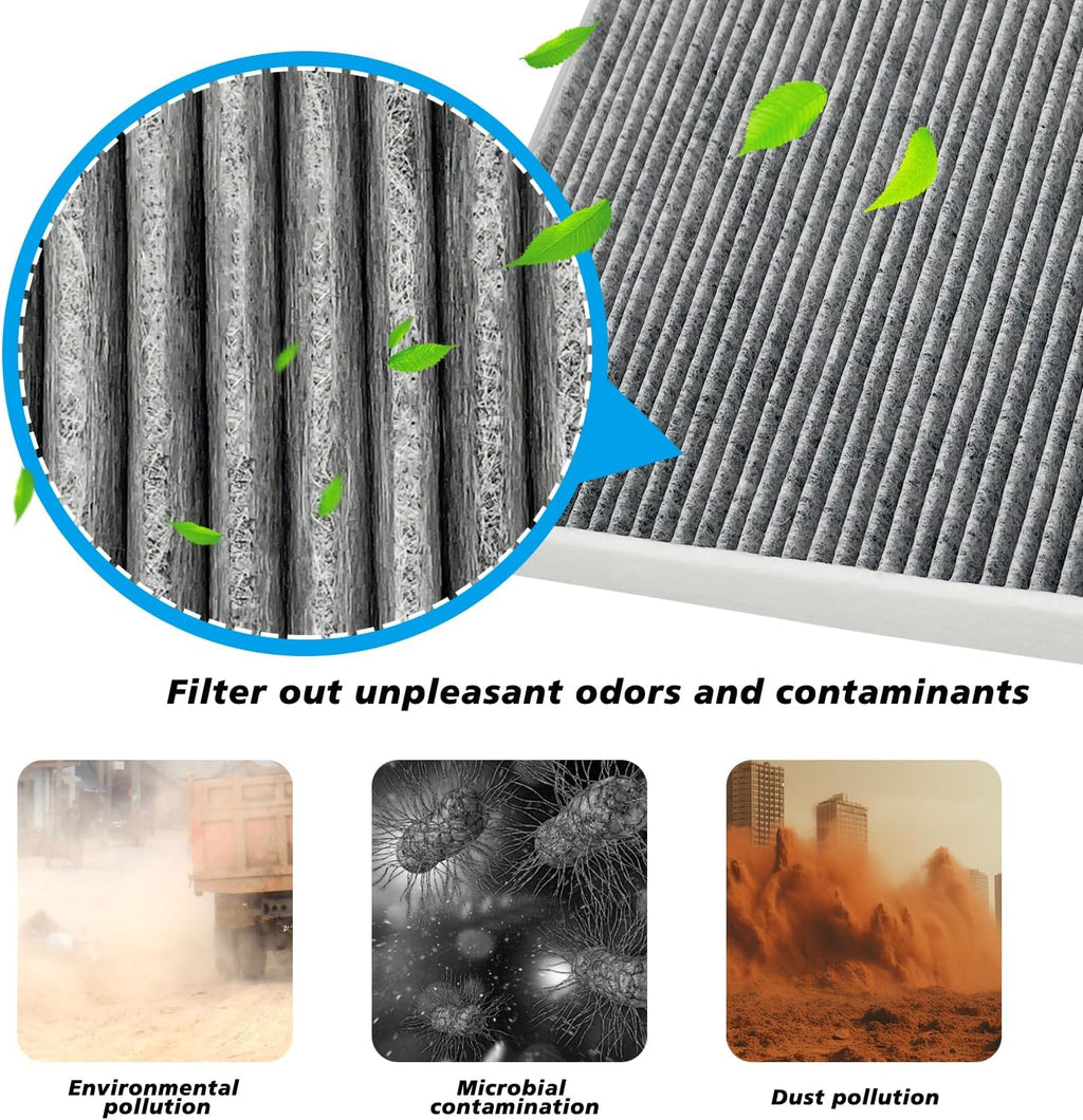 Cabin and Engine Air Filter Fits for Santa Fe Hybrid 2021-2025 2026, Sonata Hybrid 2020-2026, Tucson Hybrid