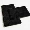 Bathroom Rugs Set 2 Piece Thick Chenille Bath Mats, Soft Quick Dry Plush Absorbent Bath Rugs with Non-Slip PVC