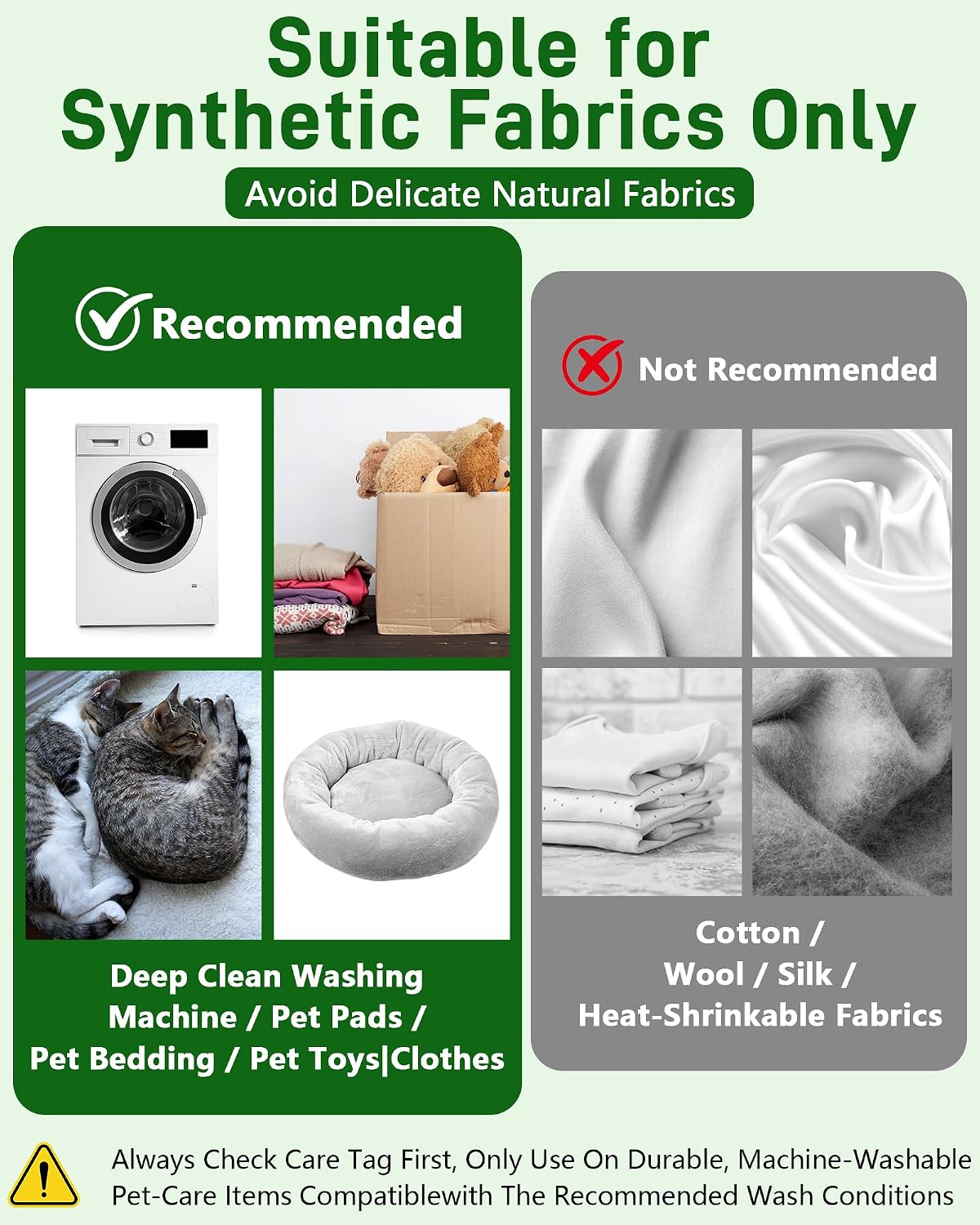 Pet Hair Dissolver for Washing Machine Cleaner-2 Sachets,96.7% Dissolution