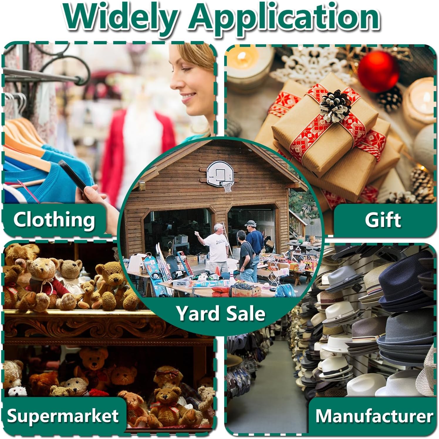 Tagging Gun for Clothing, Price Tag Gun for Clothes Labeler with Case, Standard Price Tagger Retail Garment Attacher