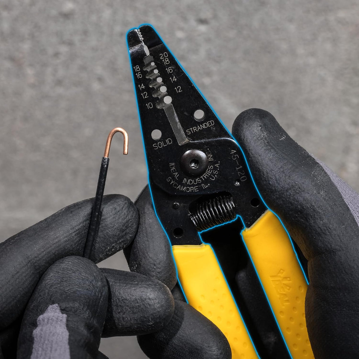IDEAL Wire Strippers, Electrical T-Stripper, Pro Electrical Tool | Electric wire stripper, 0.75mm2-6mm2 plier, narrow