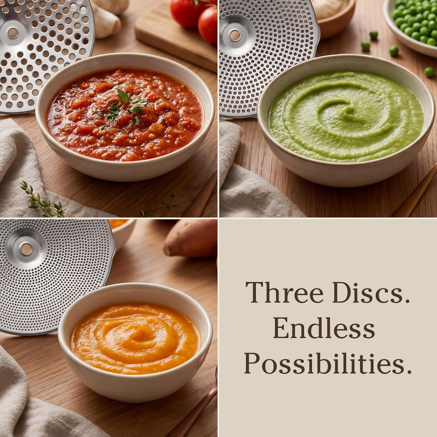 Hungry Artisan Compact Food Mill for Applesauce & Tomato Sauce