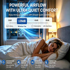 37.5-39.4 Inch Vertical Window Fan For Sliding Windows