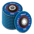 11143A 10 Pack Zirconia Flap Discs 4-1/2 for Angle Grinder, 60 Grit Flapper Wheel, Angled T29 Grinding Wheel 4.5