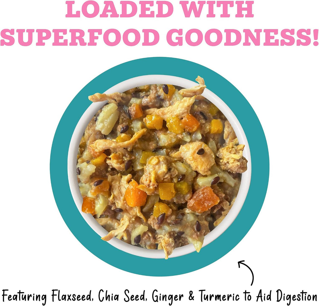 Awesome Belly Wet Dog Food, Chicken, White Rice & Pumpkin with Papaya, 6oz Can (Pack of 8)