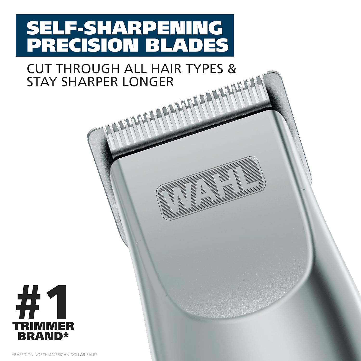 Groomsman Battery Operated Facial Hair Trimmer for Beard & Mustache Trimming Including Light Detailing and Body