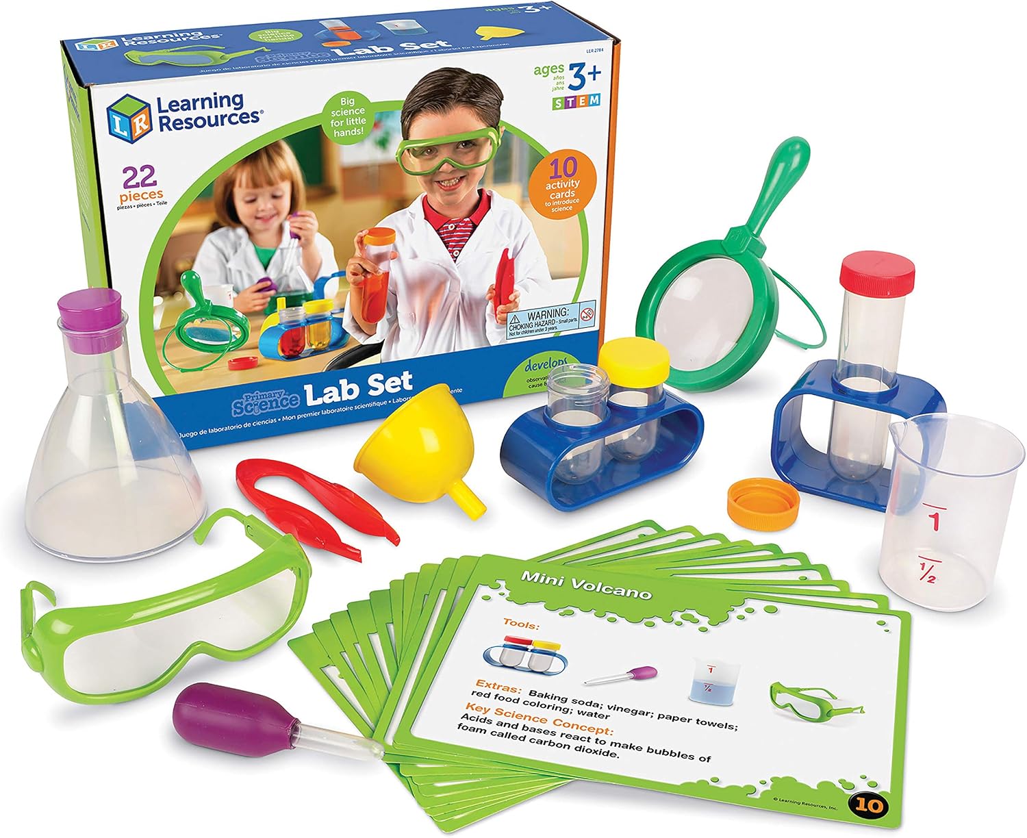 Primary Science Lab Activity Set - Experiments for Kids, Chemistry Toy, Pretend Play, STEM Projects, Classroom Must