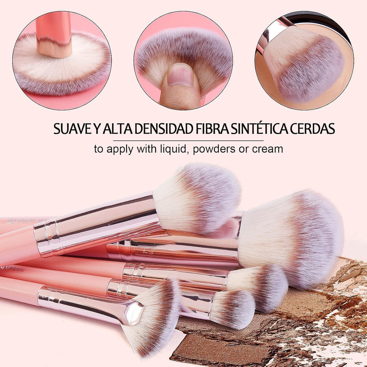 Makeup Brush Set, 42Pcs Makeup Tool Set Premium Synthetic Foundation Powder Concealers Eye Shadows Blush Makeup