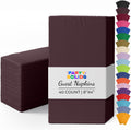 Brown Dinner Napkins Disposable 8"x4" Paper Napkins 40 Pcs