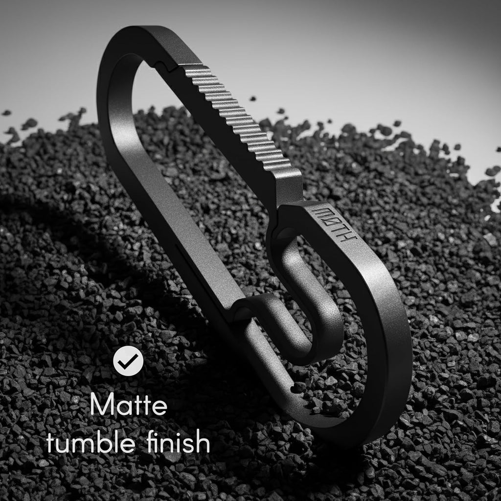 Baxter Titanium Carabiner Keychain – Ultralight for Everyday Carry/EDC – Multi-Purpose, Durable EDC Survival Gear