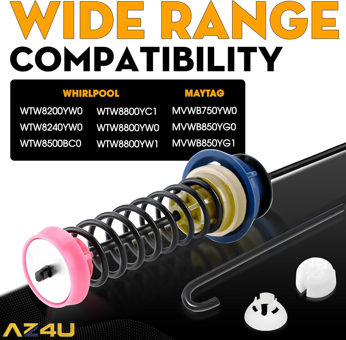 4Pcs 27" Washer Suspension Rods Replaces W10440786 W10368626 W10368627