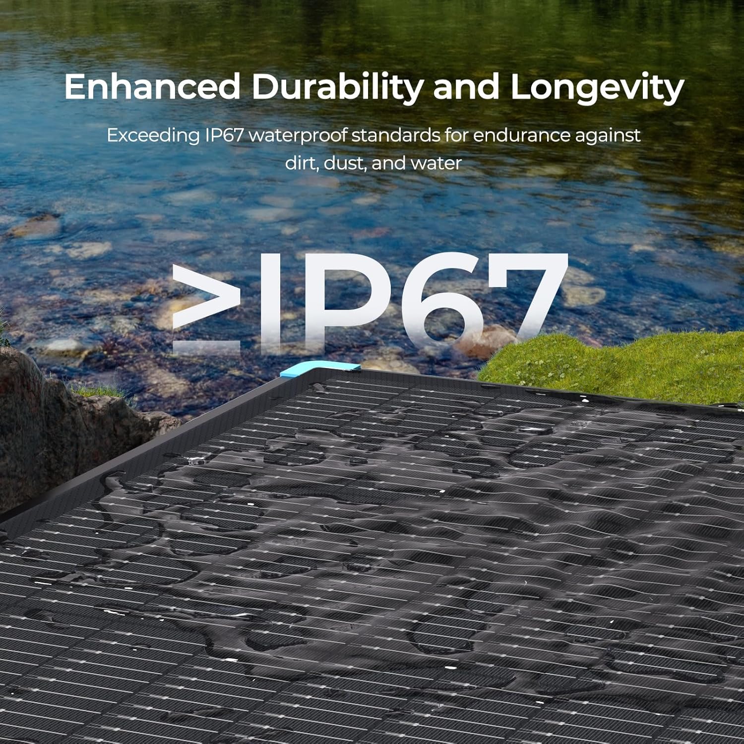 100W Portable Solar Panel, 25% High Efficiency for Power Stations | 100 Watt Foldable Suitcase, Fast Setup with