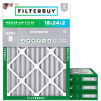 18x24x2 Air Filter MERV 8 Dust & Allergy Defense (4-Pack)