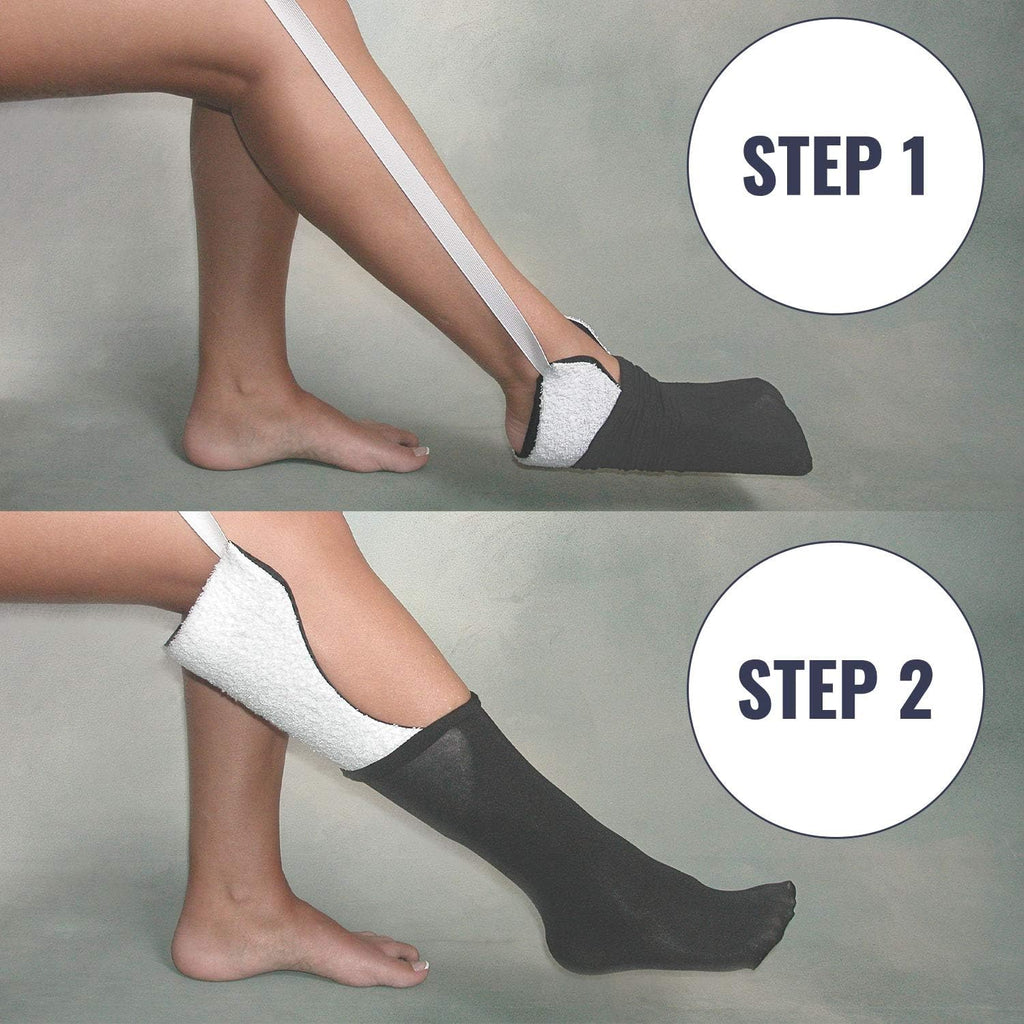 Deluxe Sock Aid / Helper - Easily Pull on Socks Without Bending, Slip Resistance, Reliable Sock Aid Device for