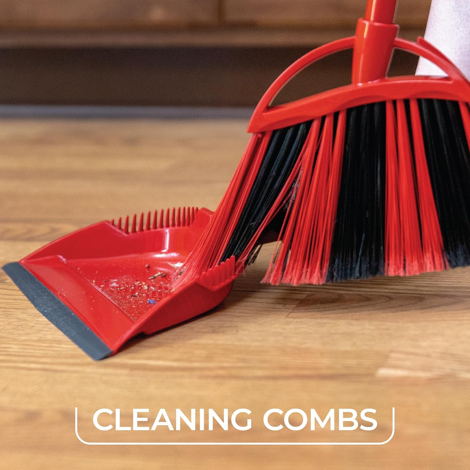O-Cedar One Sweep Broom & Step-On Dustpan Set | Patented Wave Bristles Remove Over 99% of Dirt in One Pass |