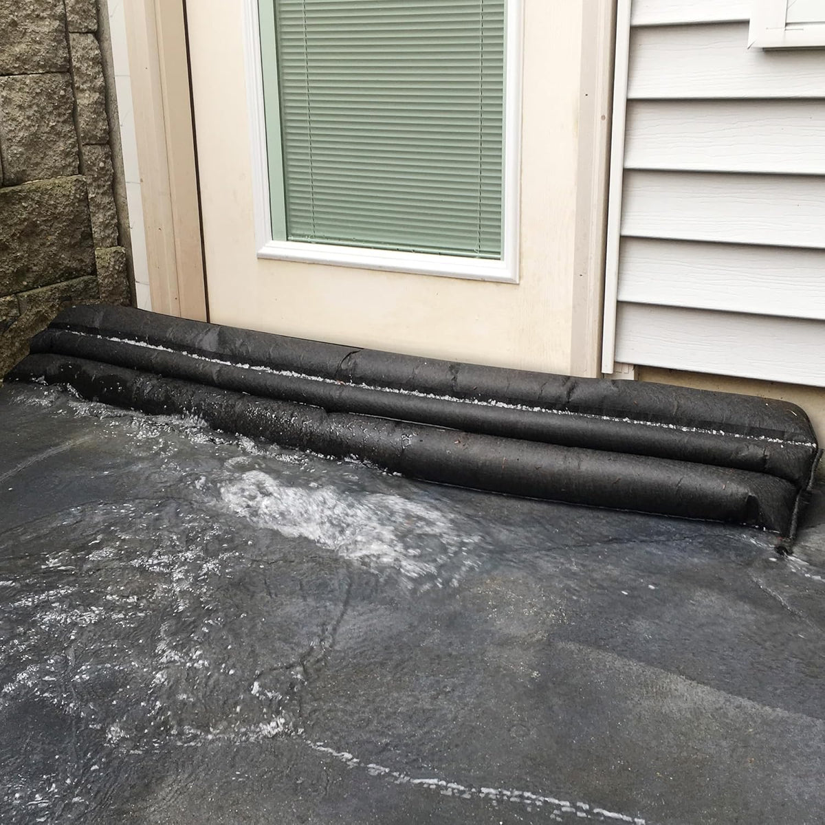 Water Activated 5ft Flood Barrier, Pack of 2 | Flood Water Management: Use to control, contain and divert flood water