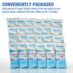 Super Pool Shock | Pro-Grade Chlorine Shock, Quick-Dissolving, Fast-Acting 68% Cal-Hypo Granular Pool Shock | 24 x