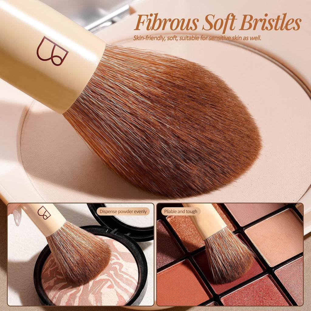 6Pcs Double-Ended Makeup Brushes Travel Kit with Bag
