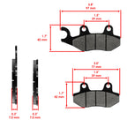Caltric Brake Pad Compatible with Triumph T2020071