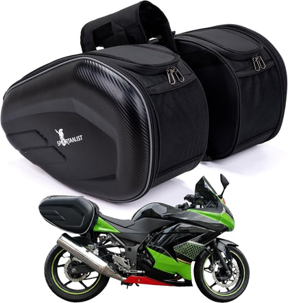 PREMIUM Motorcycle Saddlebags, 36L-58L Expandable Capacity, Motorcycle Panniers Universal, Waterproof, Detachable