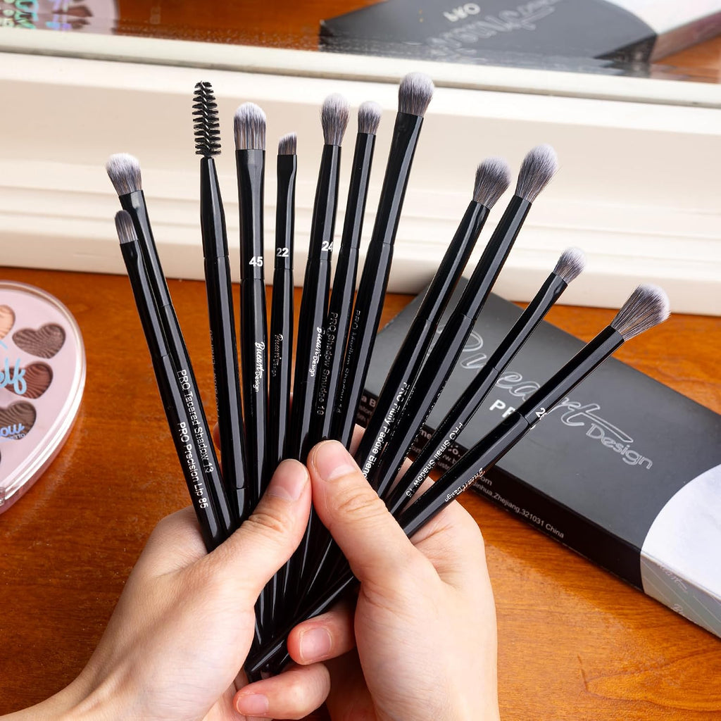 12Pcs Professional Eyeshadow Makeup Brush Set