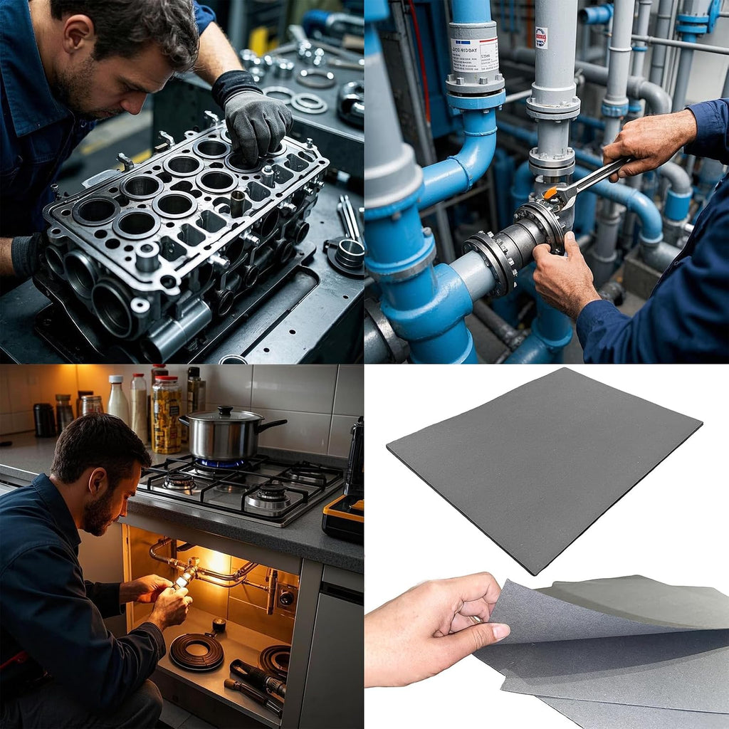 Non-Asbestos Gasket Making Material, 3PCS Paper Sheet