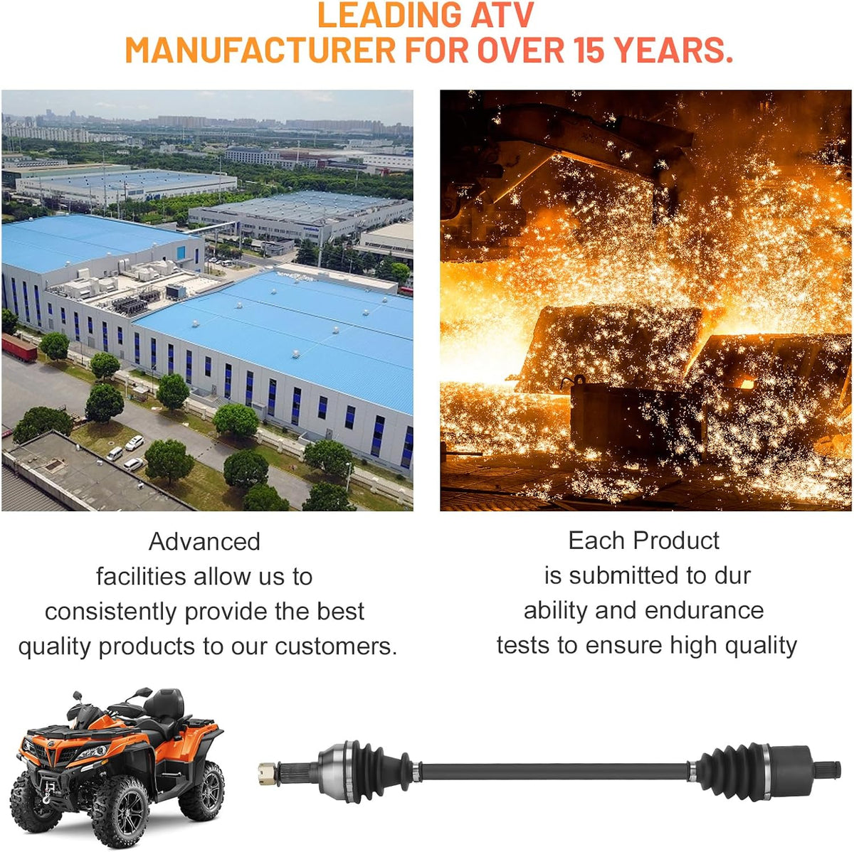 Front CV Axle for Polaris RZR XP 1000 / RZR XP 4 1000 2014-2019