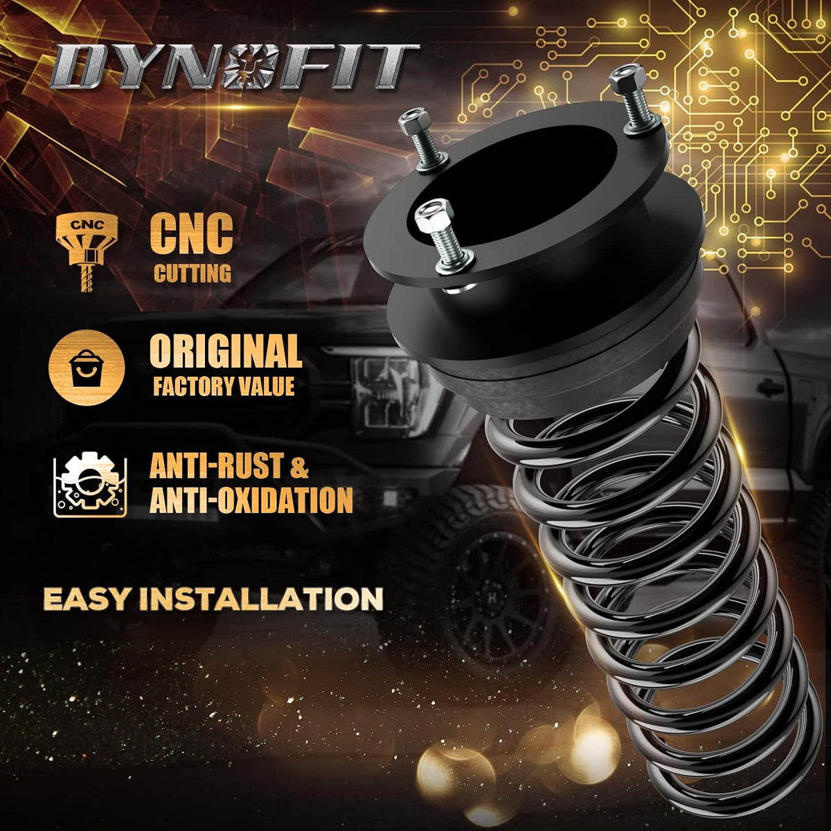Dynofit 2.5" Leveling Lift Kit for 1994-2013 Dodge Ram 2500/3500 4WD