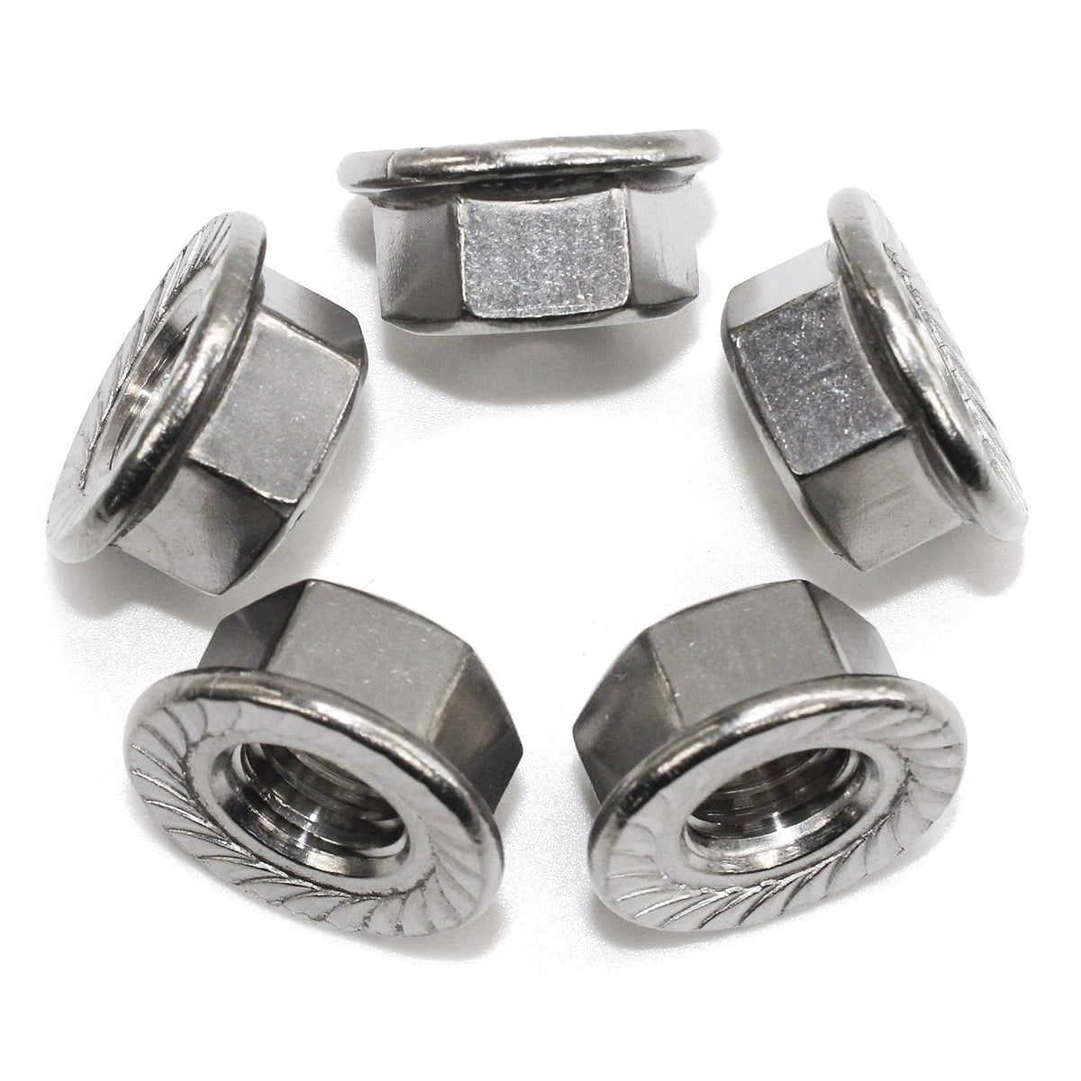 FullerKreg M8 x 1.25 Serrated Hex Flange Nut, 25 Pcs