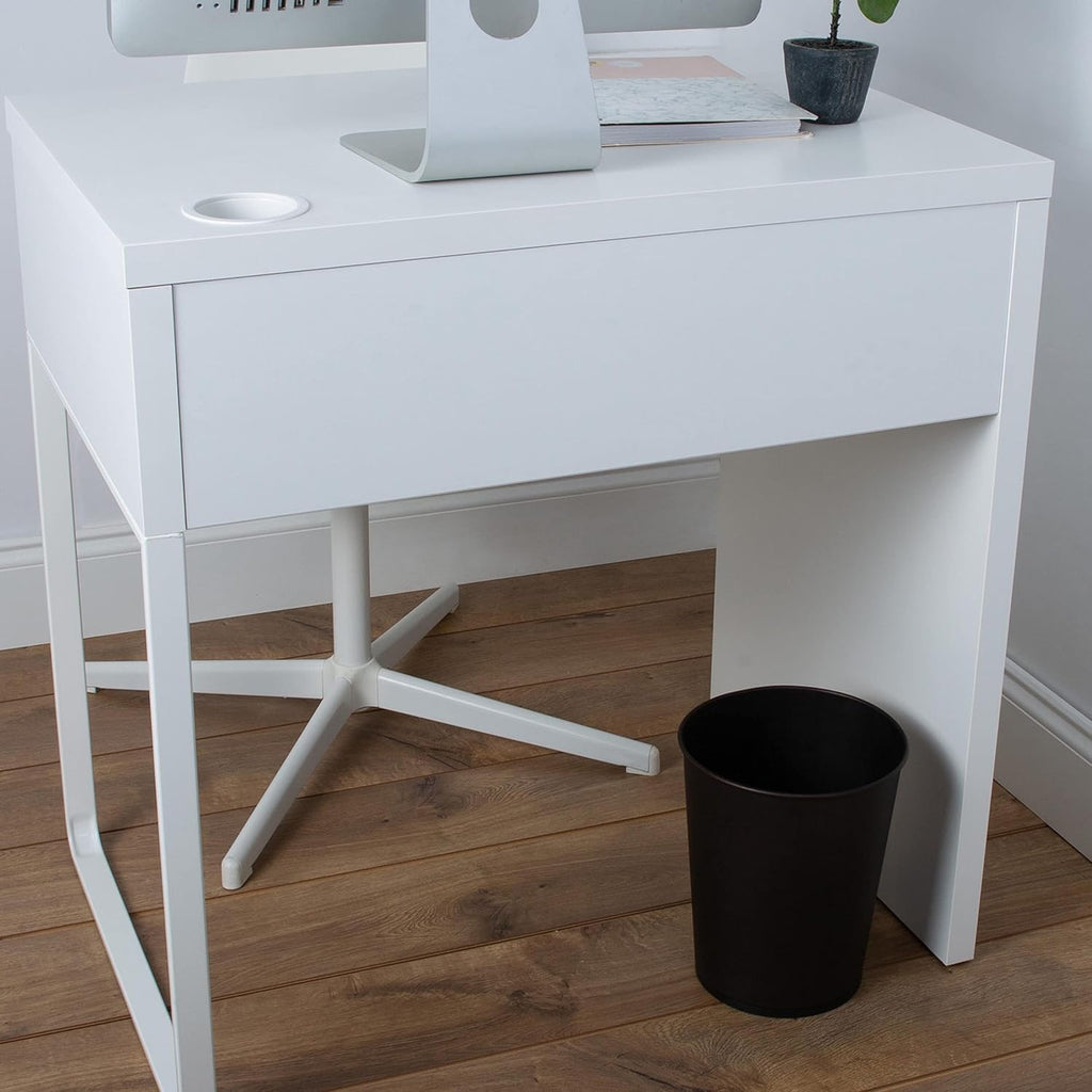 5 Liter Small Wastebasket | Round Open Top | Trash Can | Bathroom | Bedroom | Kitchen | Office | Dorm | Disposal