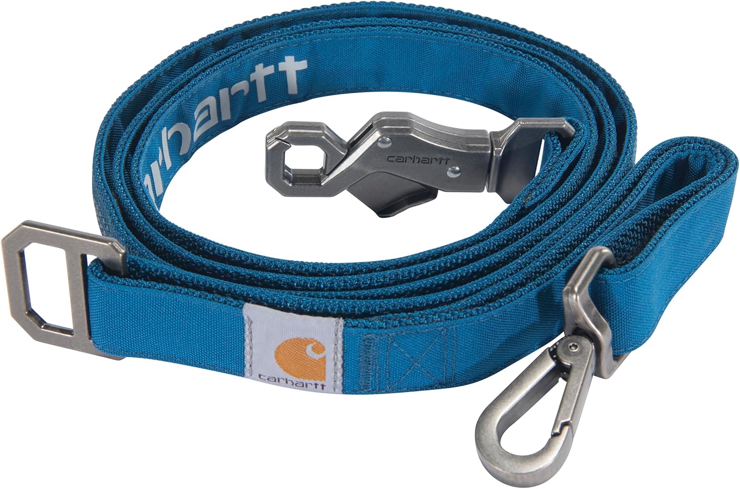 Pet Durable Nylon Duck Leashes for Dogs, Reflective Stitching for Visibility, Marine Blue, Large