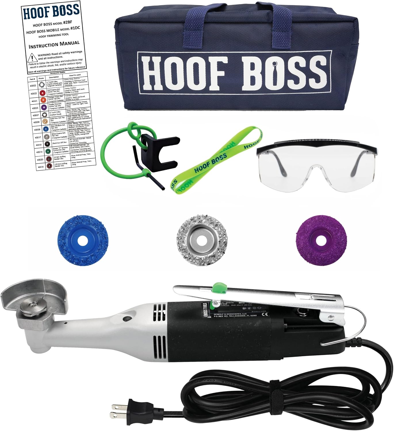 Goat Hoof Trimmers Kit, Basic 110V Electric Set with Supplies