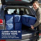 PACKING BAGS 8-Pack XL Moving Bags with Strong Handles & Zippers, Blue