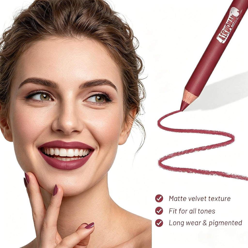 12 Colors Lip Liner Pencil Set (01-12 PCS)