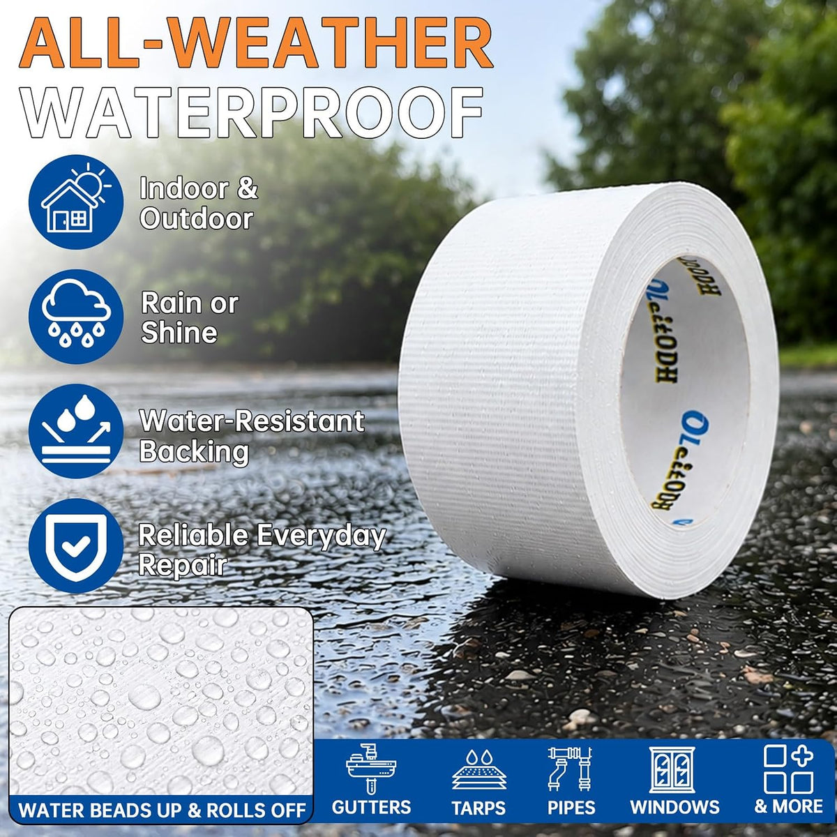 White Duct Tape Bulk, 2 Inches x 30 Yards, 22 Pack